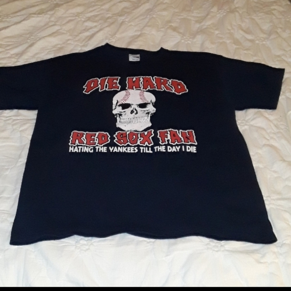 Boston Red Sox New York Yankees Baseball Short Sleeve Tee Shirt Sz. L